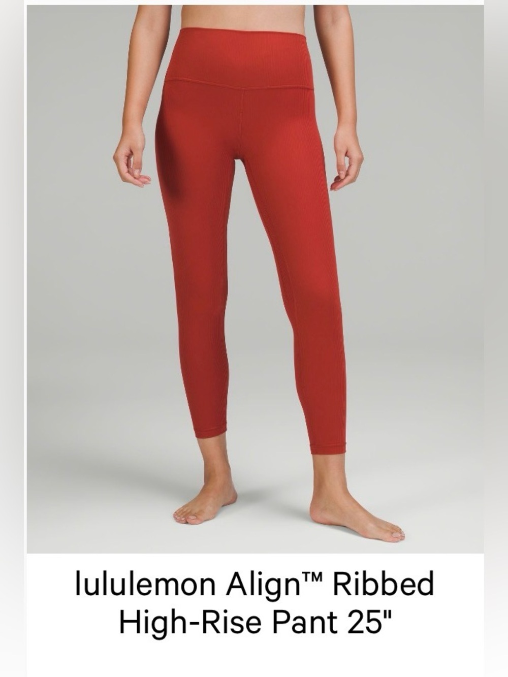 Lululemon Align Ribbed High-Rise 25” leggings